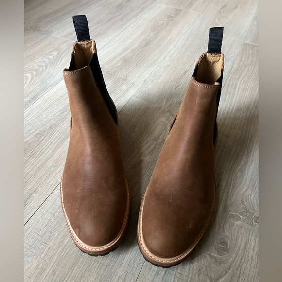 NEW Nisolo everyday Marco Chelsea Boot tobacco brown Mens size 10 - Picture 2 of 6